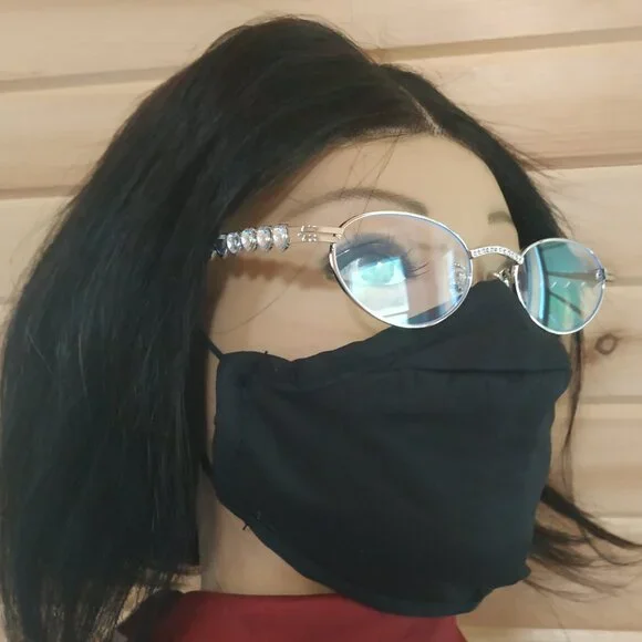 Oval Rhinestone Glasses - Picture 4 of 9